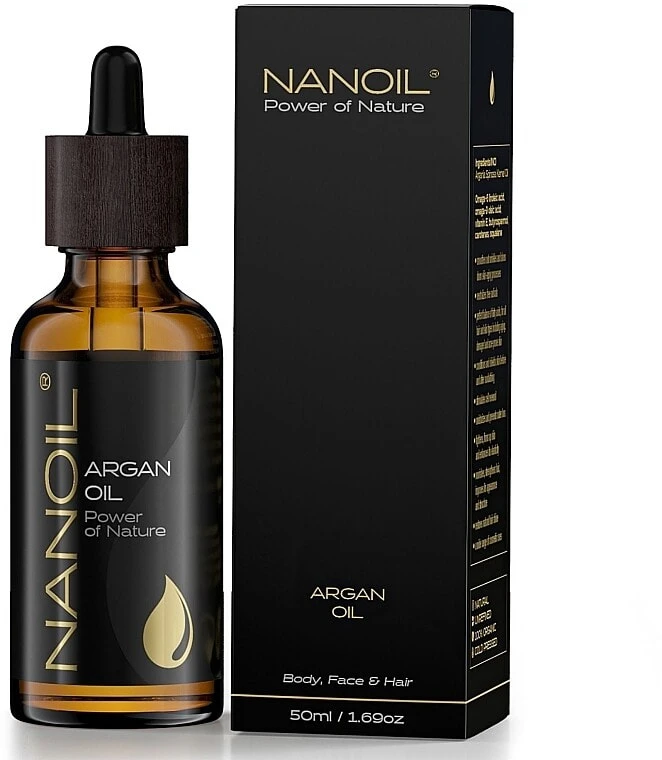 Arganöl für Gesicht, Körper und Haar - Nanoil Body Face and Hair Argan Oil
