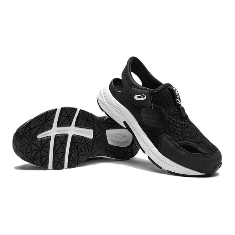 Asics RUNNING KIDS CONTEND Series Cushioning Abrasion Resistant Breathable Children's Sandals Black White Kids'