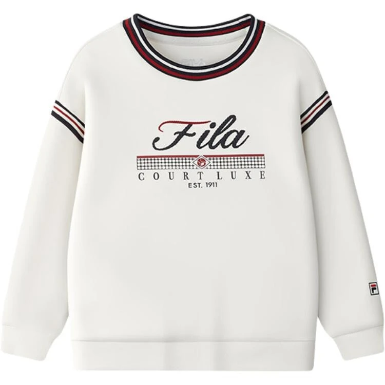 FILA Unisex Sweatshirts Crew Neck Moderate