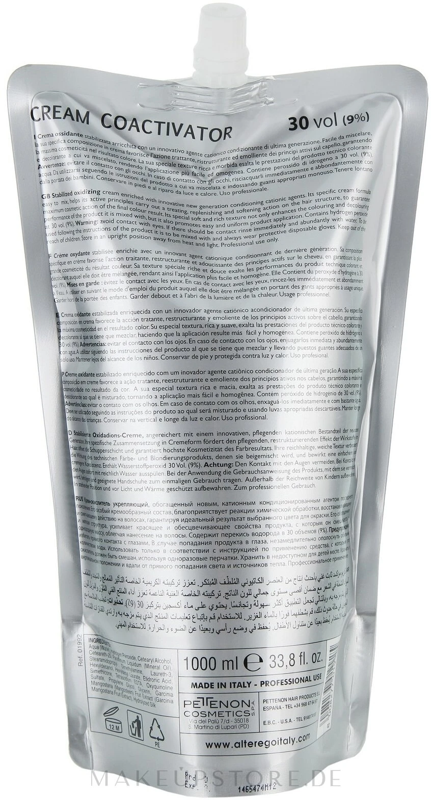 Creme-Oxidationsmittel 9% - Alter Ego Cream Coactivator Special Oxidizing Cream
