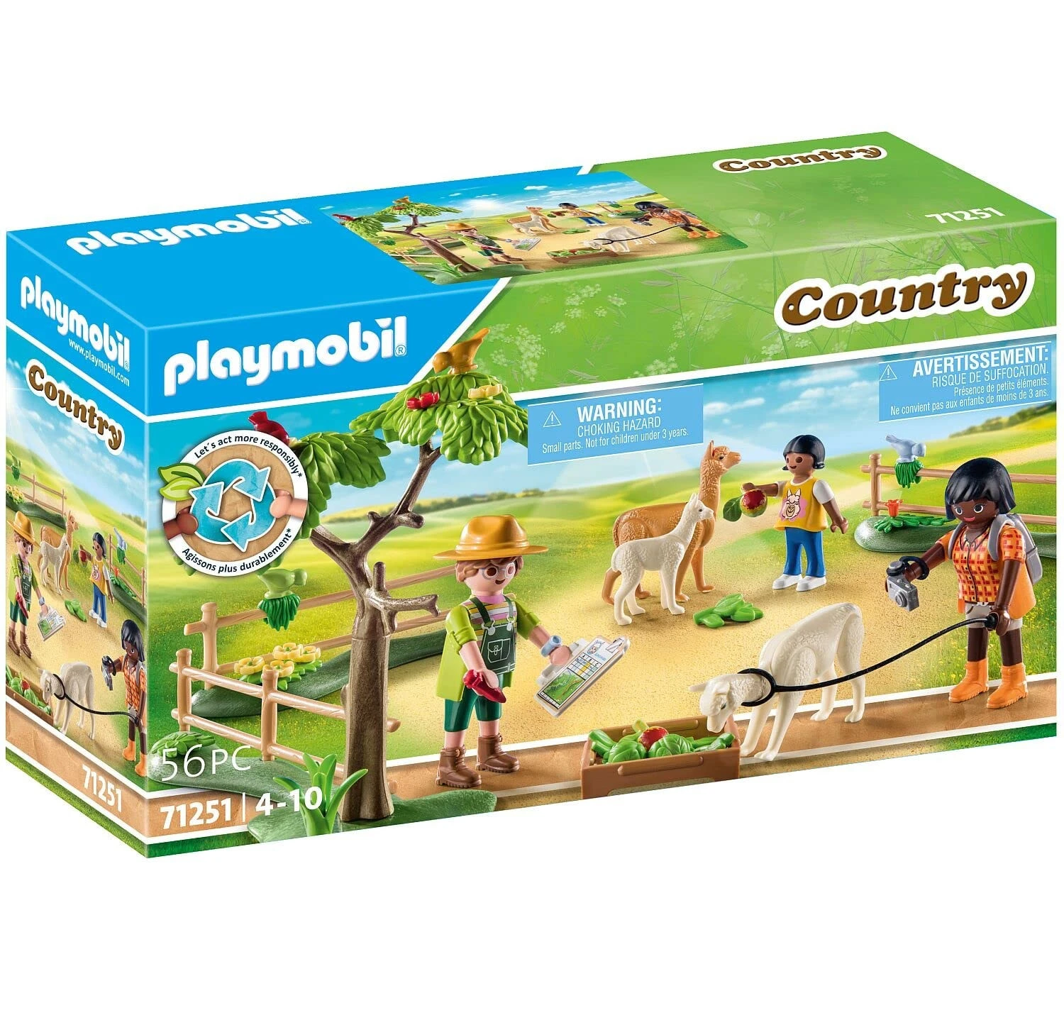 PLAYMOBIL Mit Alpaka spazieren gehen