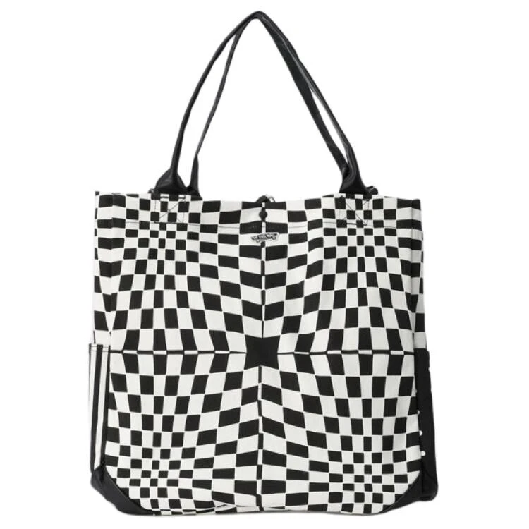 Vans Cotton Canvas Tote Shopping Bag Handbag Shoulder Bag Women's Black