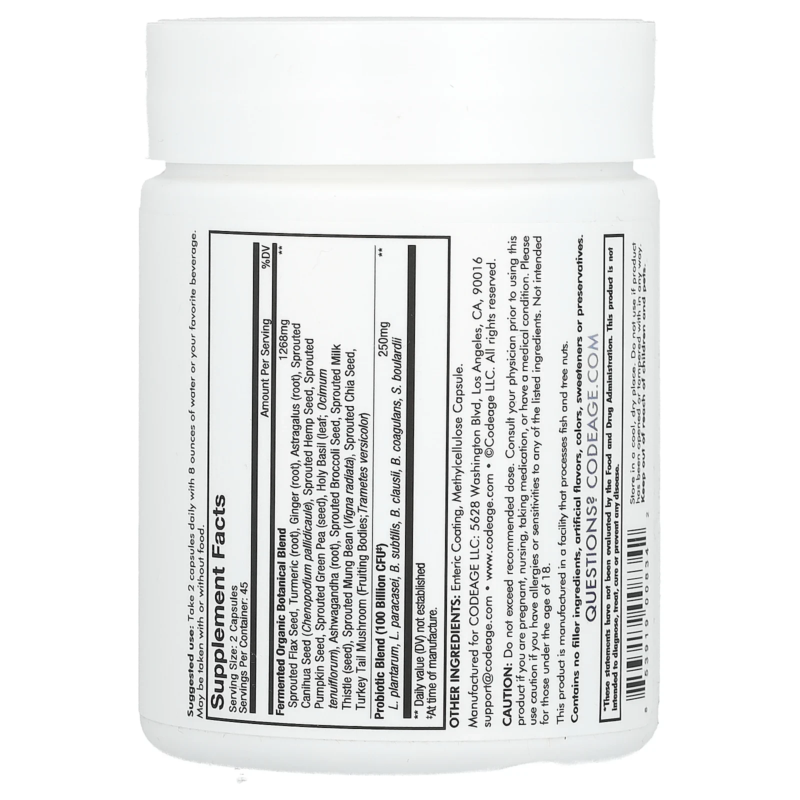 SBO Probiotic+, 50 Billion CFU, 90 Capsules