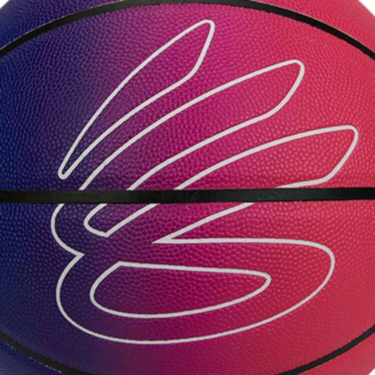 Under Armour CURRY Gradient Collection PU Basketball Gradient Purple Pink Size 7 Ball Training Unisex