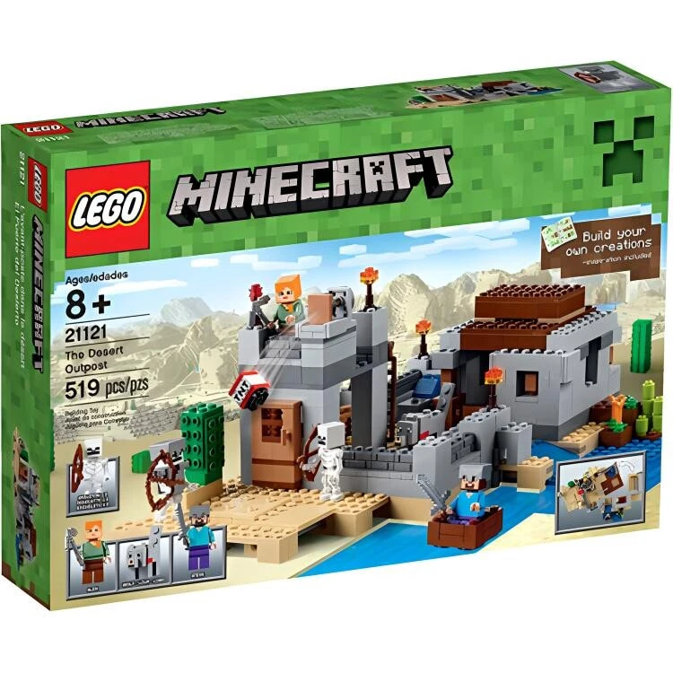 LEGO My World Collection Minecraft/Overworld Desert Patrol Building Blocks 519pcs 21121