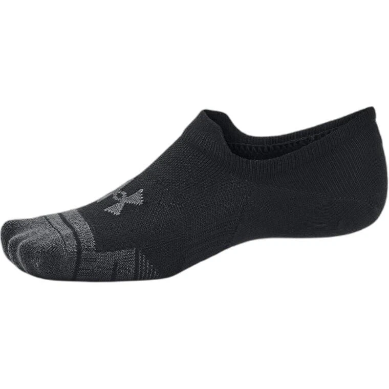 Under Armour Performance Tech No Show Socks Unisex 3 Pack Black