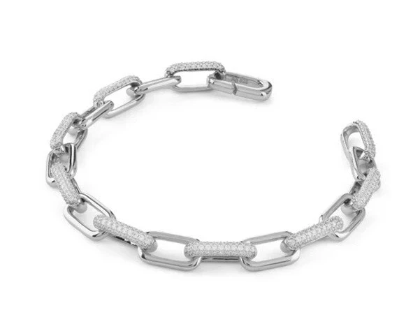 Solid silver bracelet with cubic zirconia Nuances JSBB04537JWRH