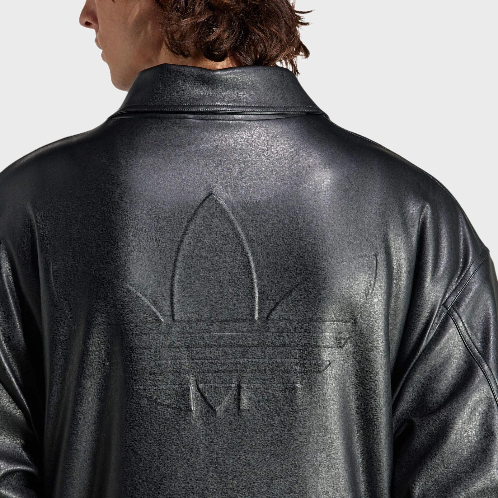 adidas originals Chaqueta Classic Street Embossed Leather Jacket Black