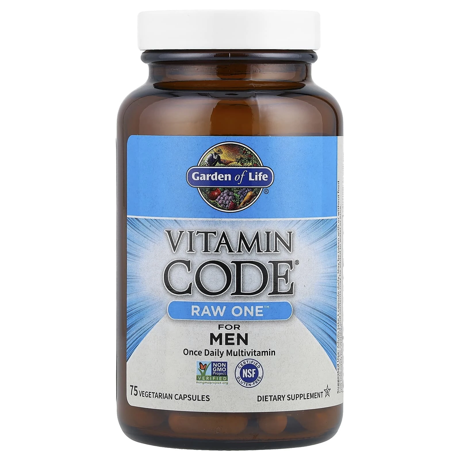 Vitamin Code®, RAW One™, Once Daily Multivitamin For Men, 75 Vegetarian Capsules