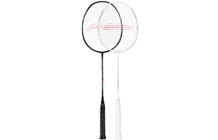 LiNing Arrow, Rocket Family Full Carbon Badminton Rackets Advanced Level Double Rackets Black White