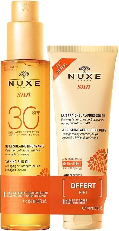 Körperpflegeset - Nuxe Sun SPF 30 (Körperöl 150ml + Körperlotion 100ml)