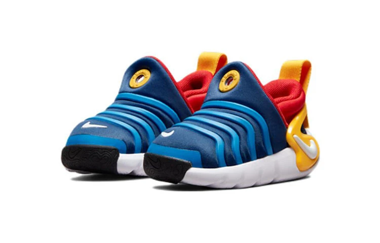 Nike Dynamo GO Flyease Abrasion Resistant Breathable Low Top Sports Casual Shoes Blue Infant And Toddler