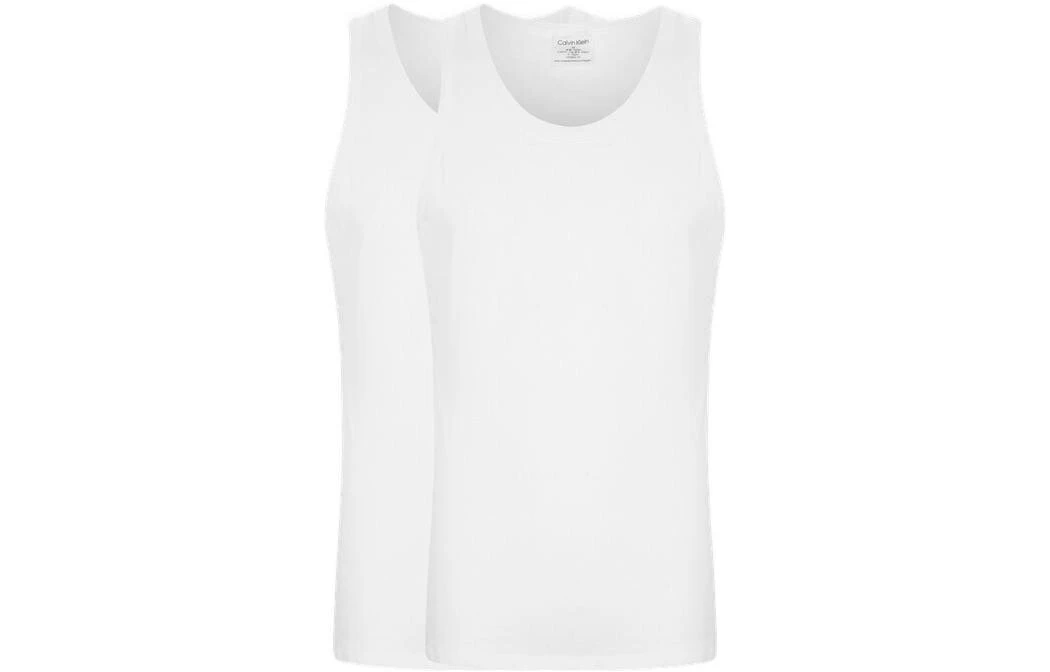 CALVIN KLEIN Tank Top Men's 2 Pack White
