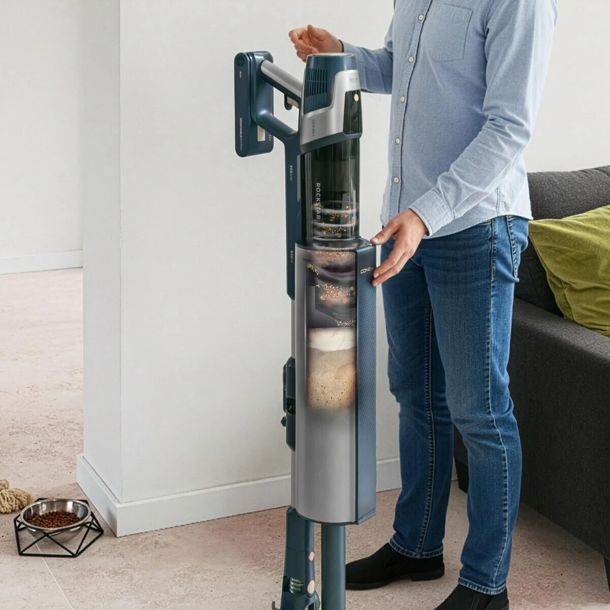 Stick Vacuum Cleaner Cecotec RZ90 AI AquaPet Flex Connected 850 W