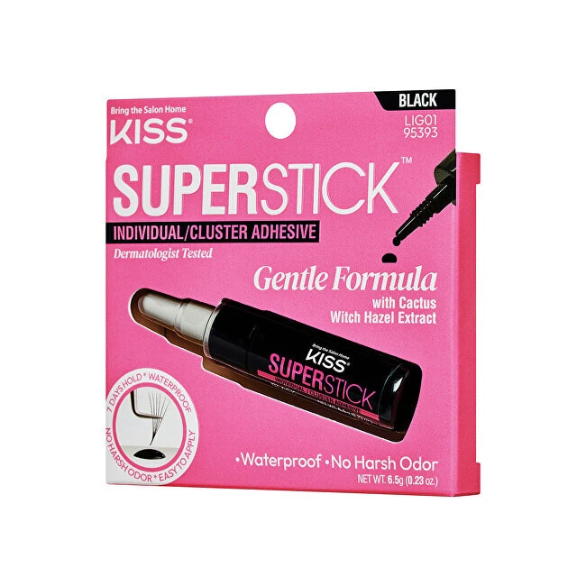 Eyelash Glue Super Stick Individual (Lash Cluster Adhesive) 6.5 g Black