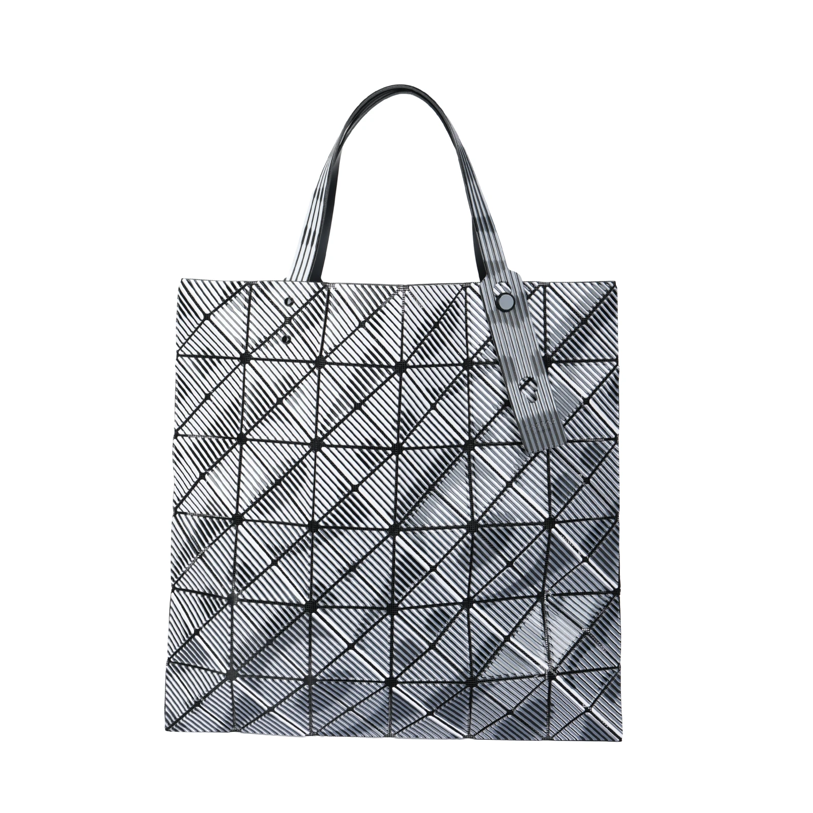ISSEY MIYAKE Polyvinyl Chloride Resin Handbag Women's Gray