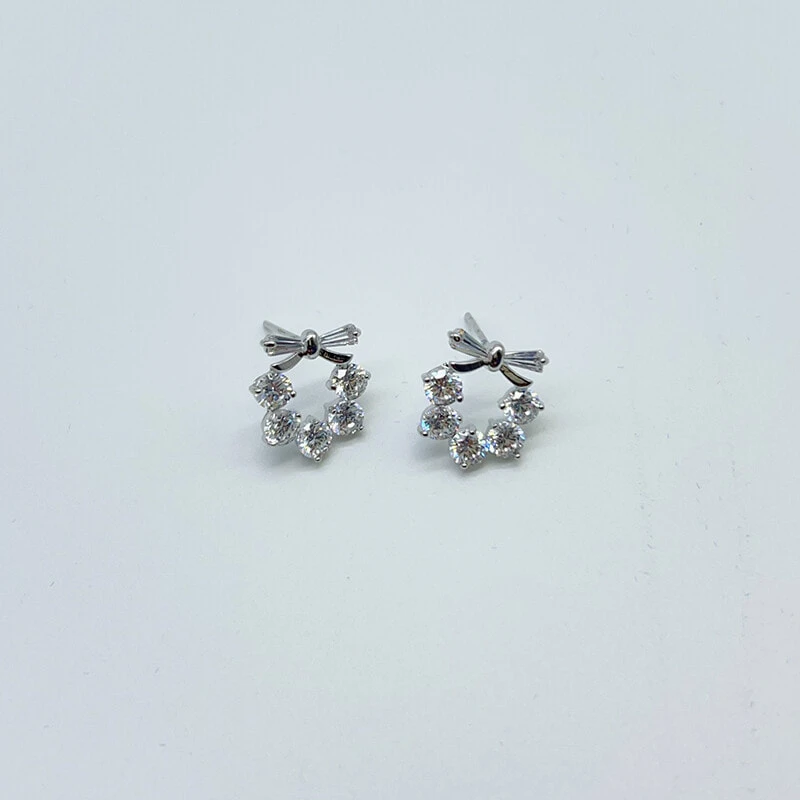 GAGA 925 Sterling Silver Stud Earrings Women's