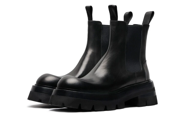 Viplander Short Chelsea Boots 8cm Men's Black