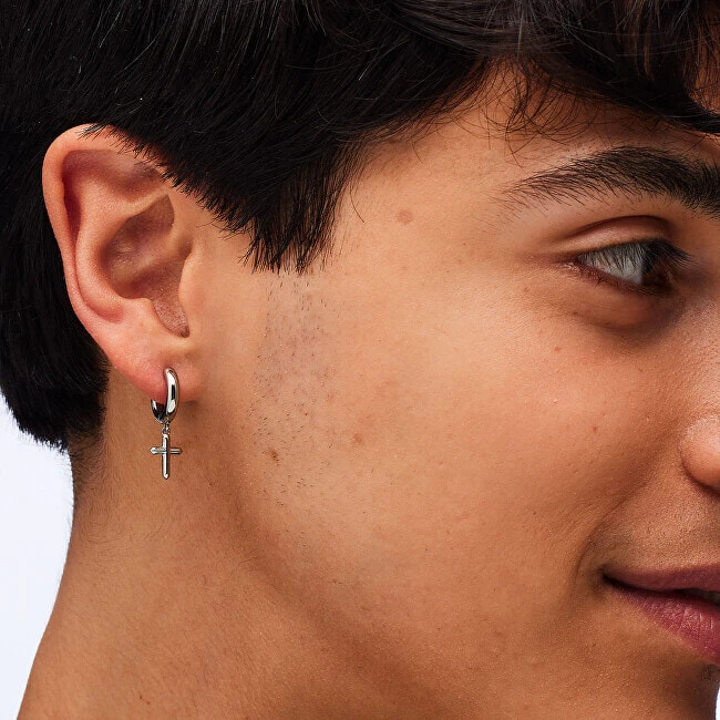 Single hoop earring Cross Rogue SRG36