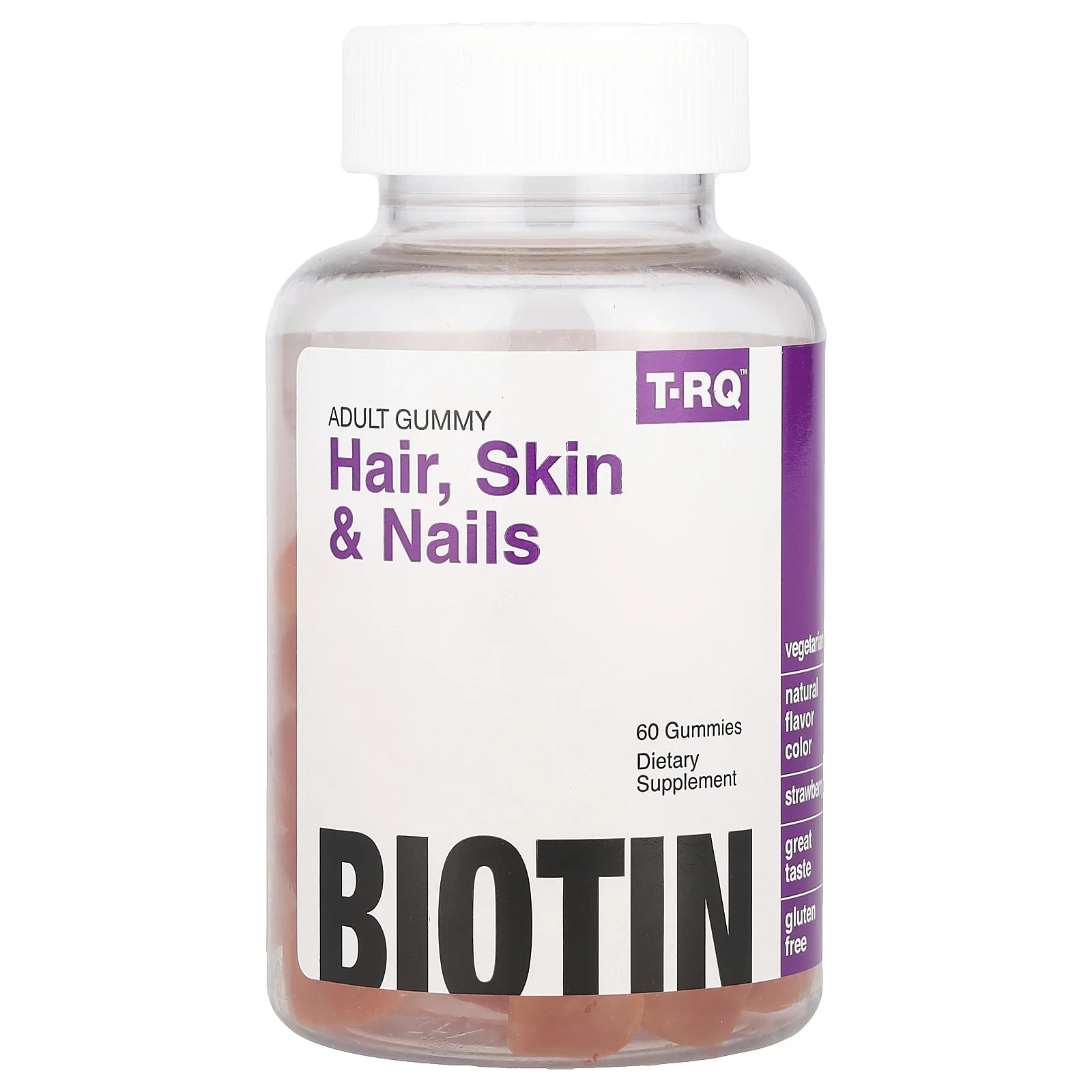 Adult Gummy, Hair, Skin & Nails, Strawberry, 60 Gummies