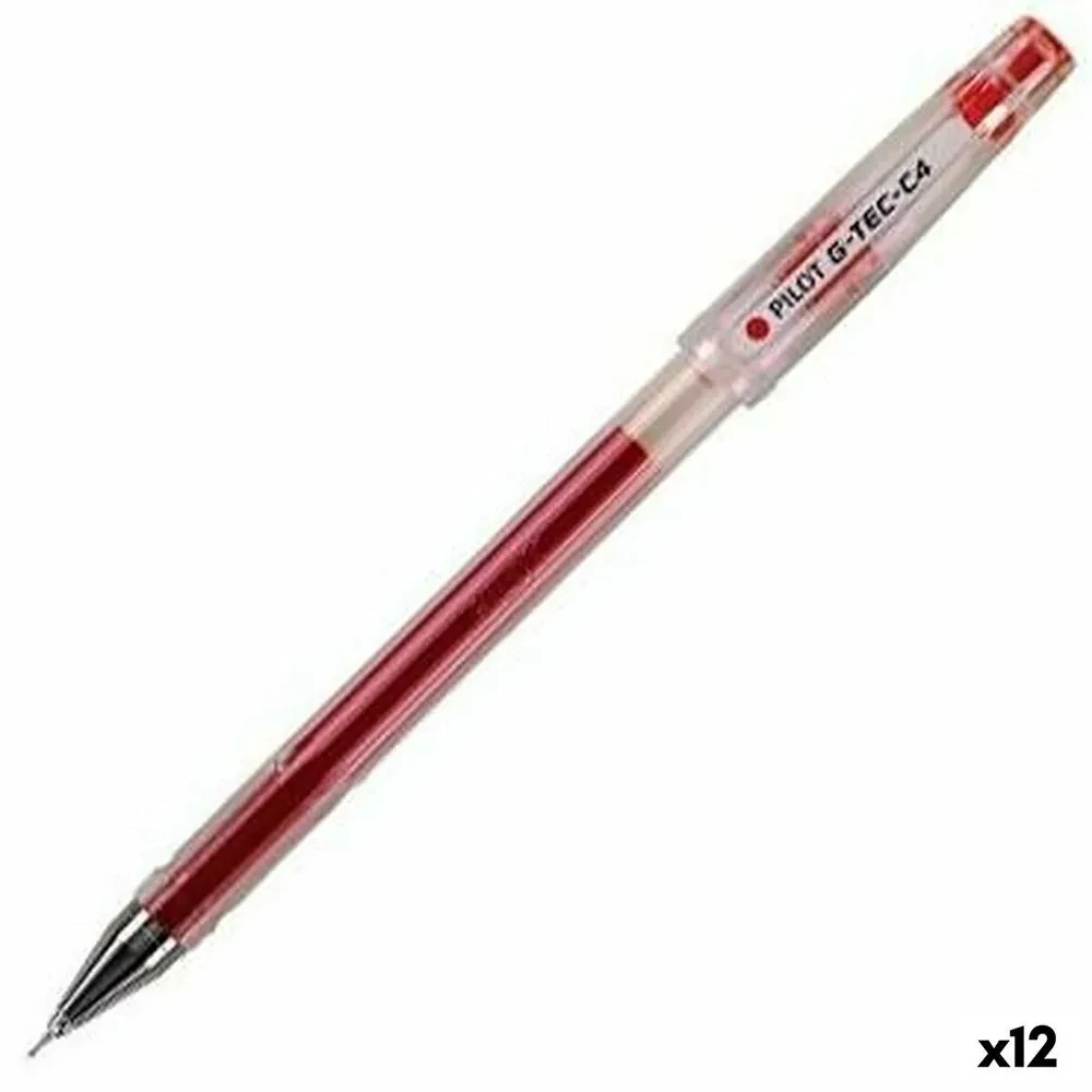 Gel pen Pilot G-TEC C4 Red 0,2 mm (12 Units)