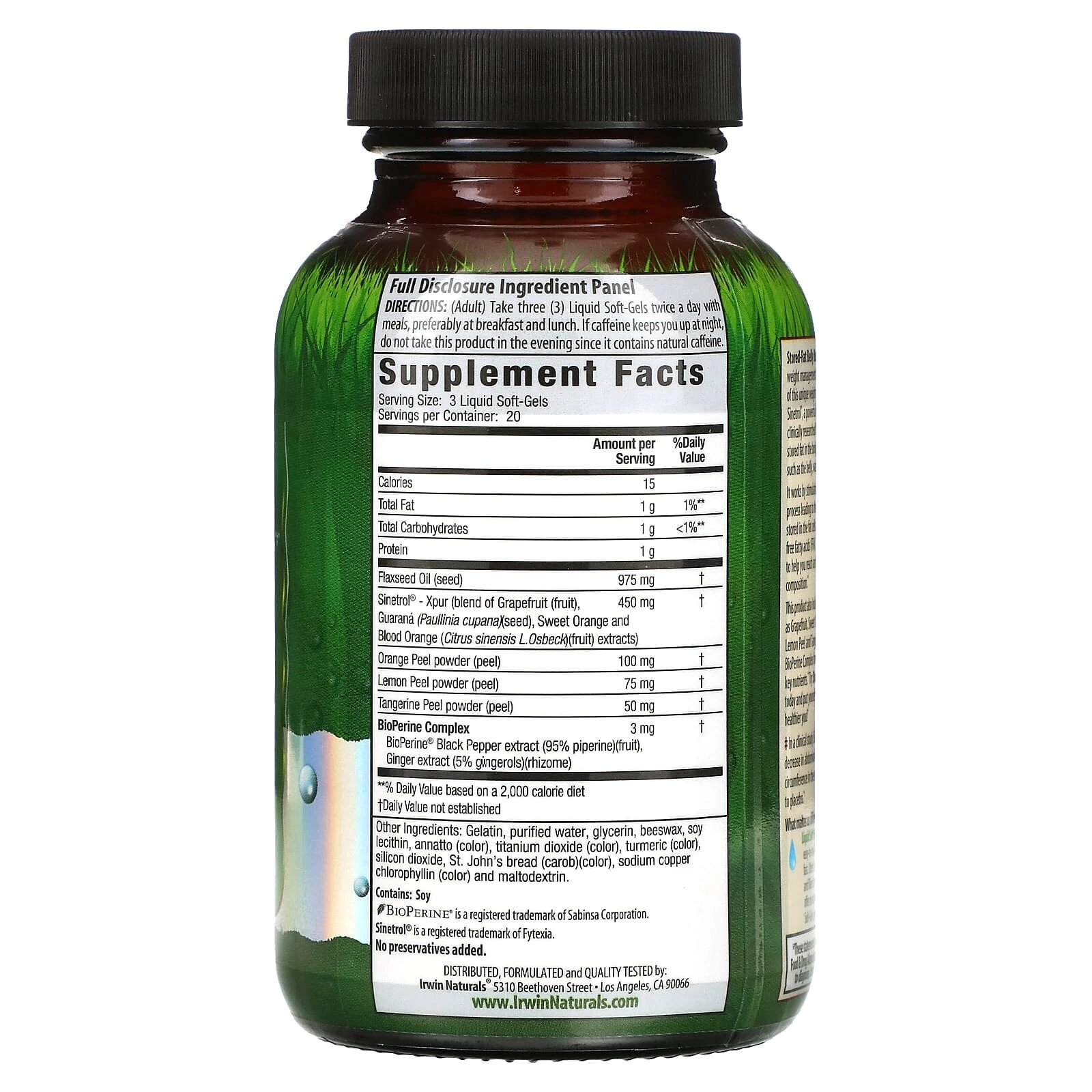 Stored-Fat Belly Burner, 100 Liquid Soft-Gels