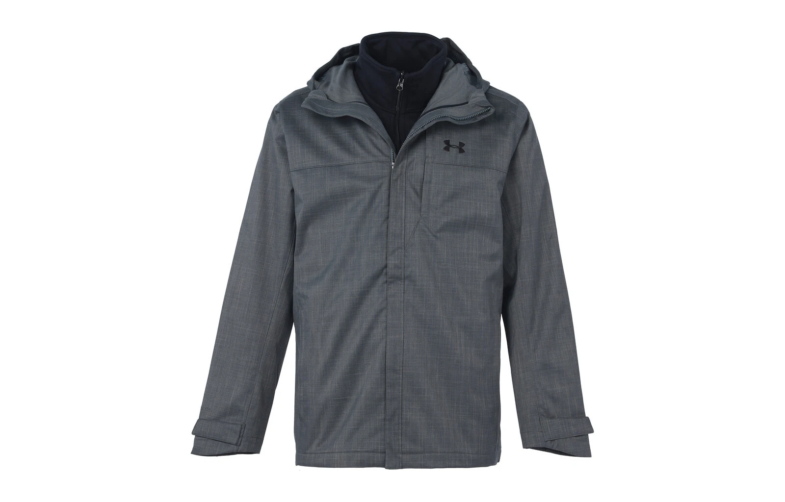 Under Armour Outdoor Hiking Water-Resistant Windproof Breathable Water-Repellent Windbreaker Jacket Men's Gray