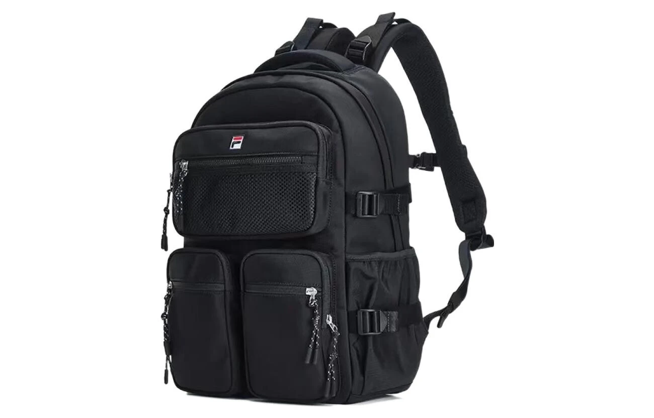 FILA Fabric Laptop Backpack Regular Unisex Jet Black