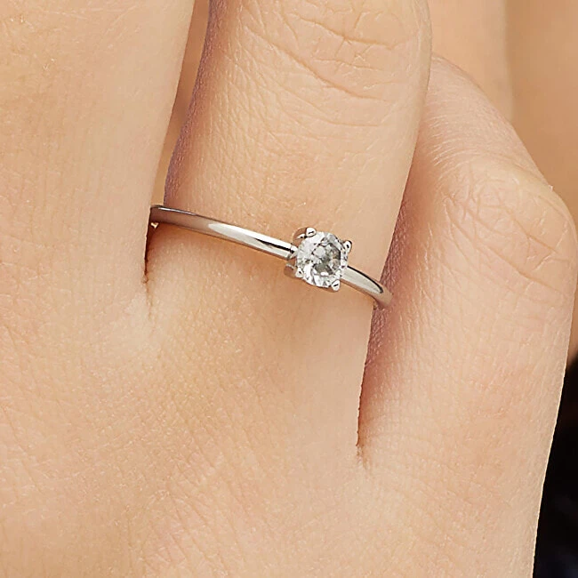 Dazzly SDZ31 crystal steel ring