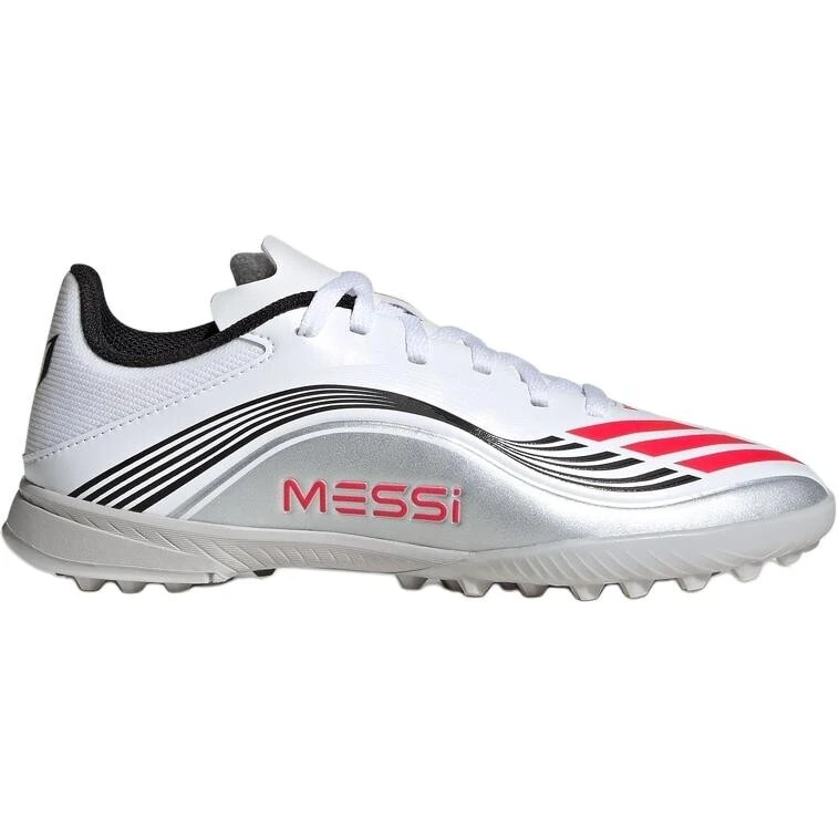 Adidas F50 Collection Messi Collection Abrasion Resistant Low Top Kids' Soccer Shoes White Kids'