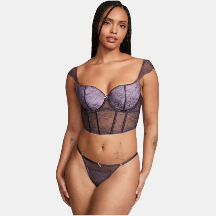 VICTORIA'S SECRET Shapewear Women's Gray Purple