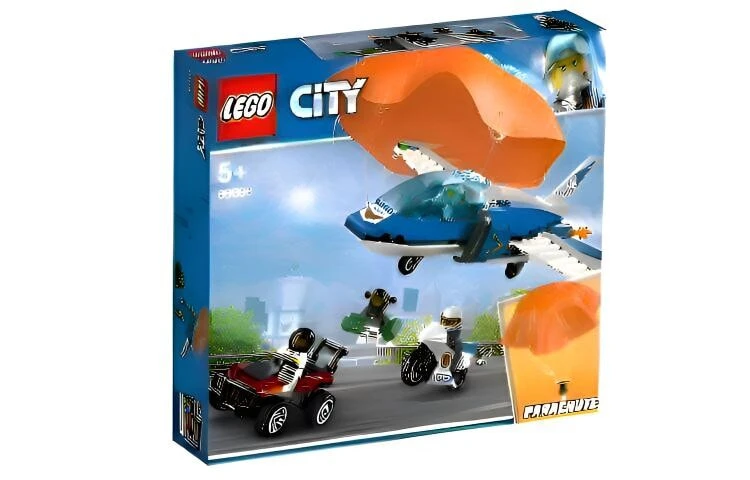 LEGO City Collection Sky Police Parachute Pursuit Plastic Building Blocks 0 300pcs 60208