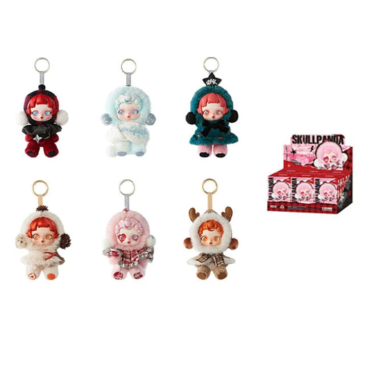 POP MART Skullpanda Winter Day Movement Collection Blind Box Products Single Mystery Box/Full Box 6 Pcs
