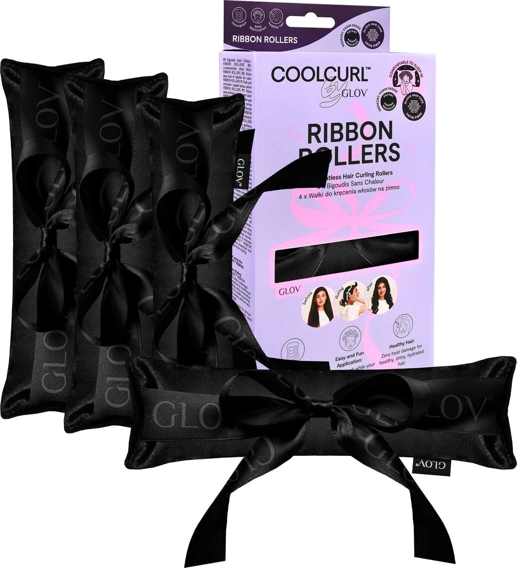 Lockenwickler, schwarz - Glov CoolCurl Ribbon Rollers