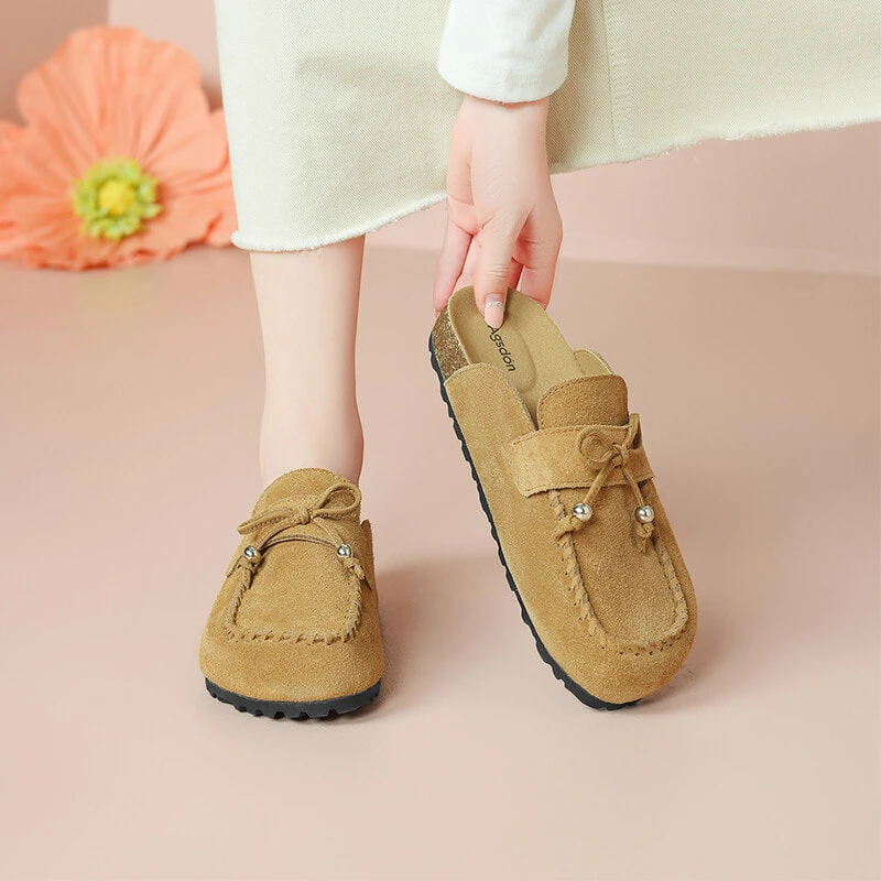AGSDON Quiet Closed Toe Slippers Women's