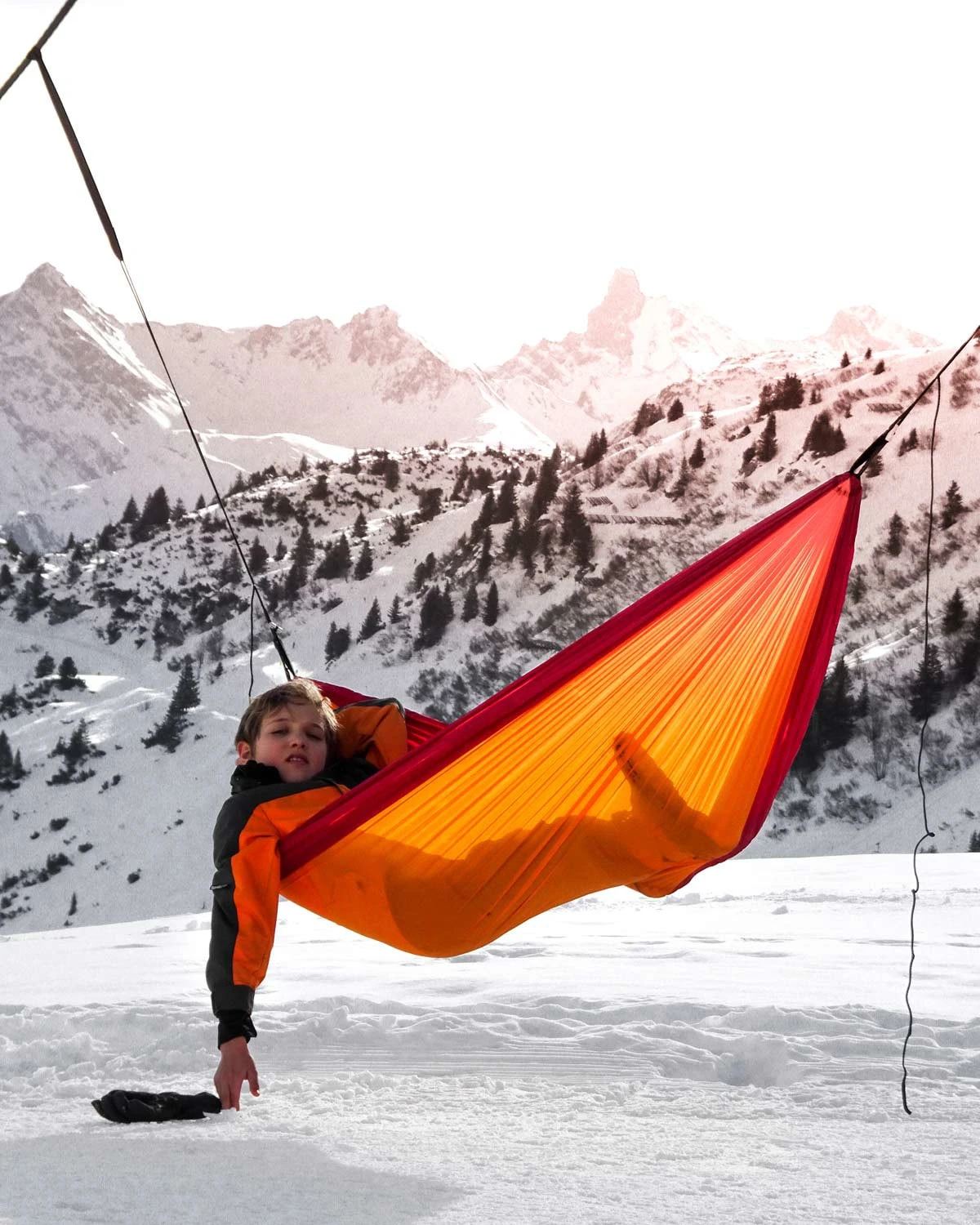 Amazonas Adventure Hammock - Hanging hammock - 150 kg - 1 person(s) - Nylon - Ripstop - Orange - Red - 2750 mm