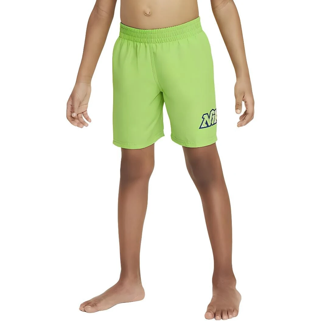 Nike Swim Jumble Shorts Children Aged 3 7 Years Old Action Green