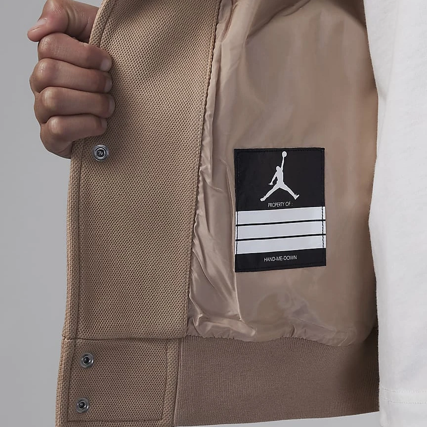 Jordan Baseball Jacket Khaki Kids'