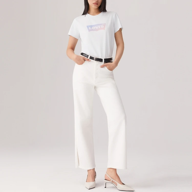 Levis T Shirts Women's White
