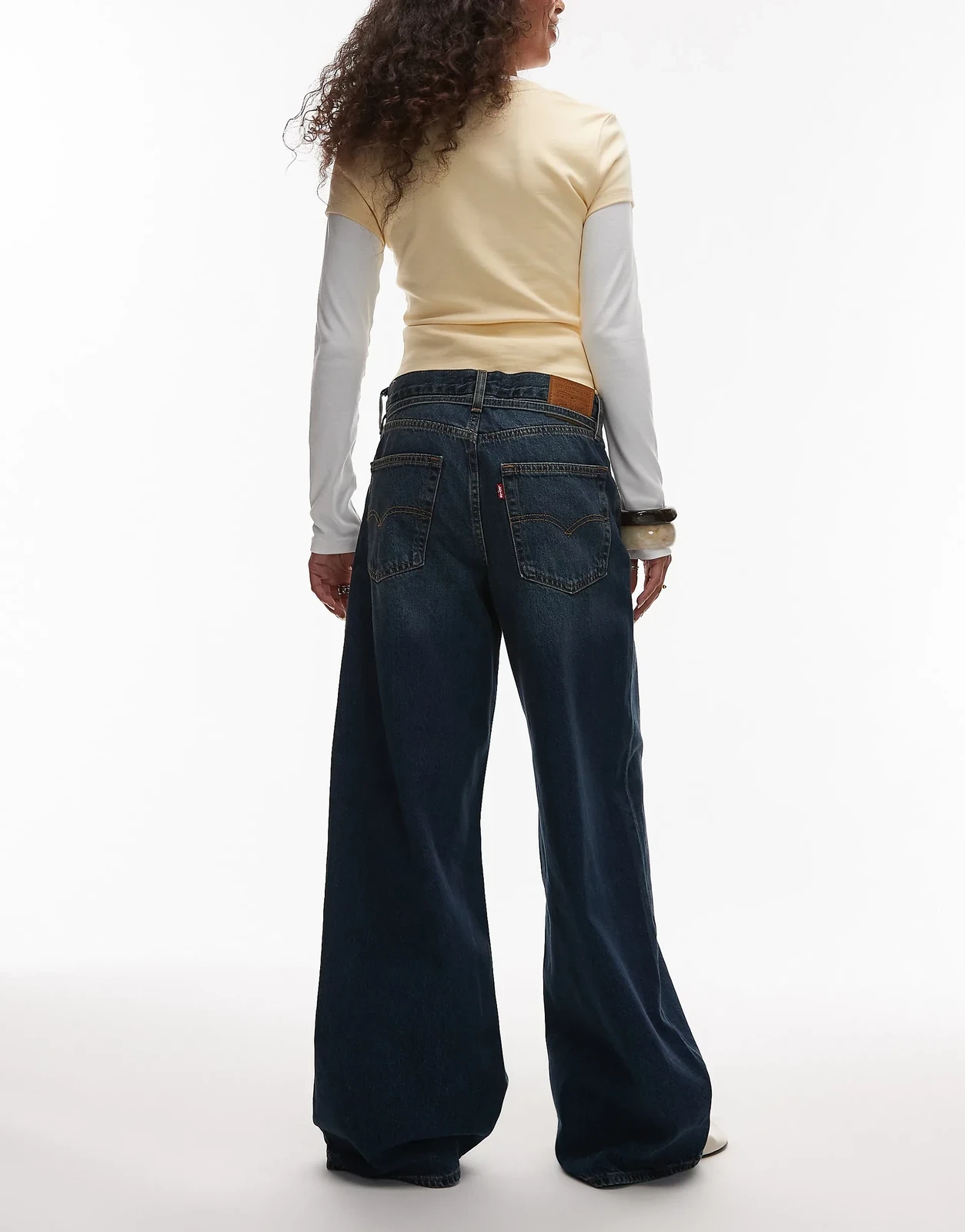 Levi's – XL – Locker sitzende Straight Jeans in verwaschenem Schwarz