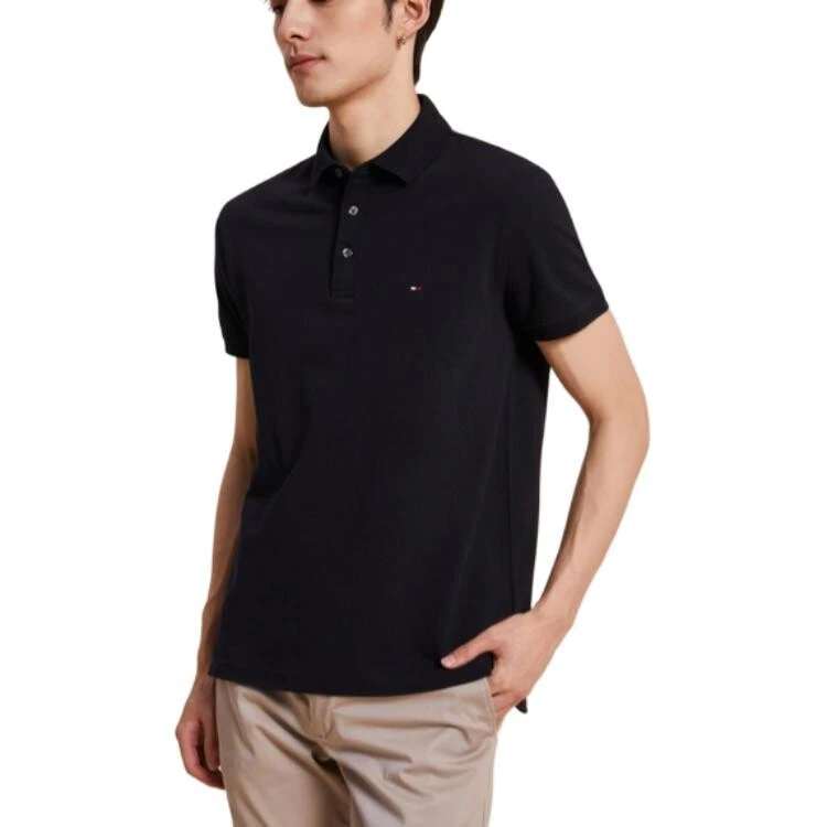 Tommy Hilfiger Polo Shirt Men's Black