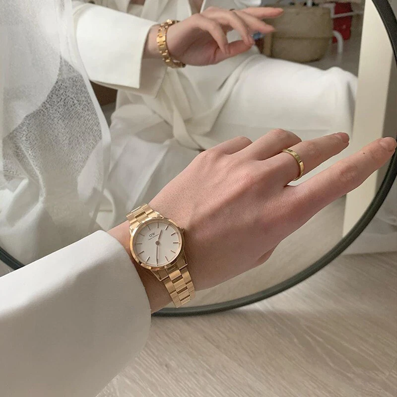 Daniel Wellington Alloy Rings Unisex Gold