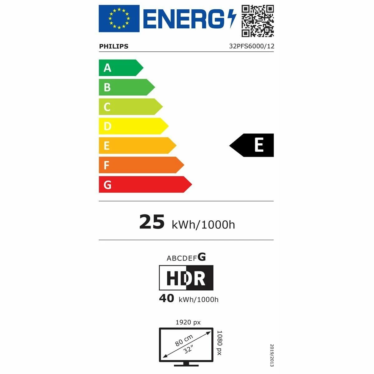 Smart TV Philips 32PFS6000 32" Full HD LED HDR LCD