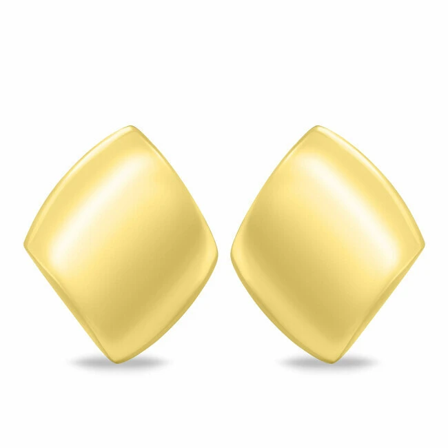 Elegant minimalist gold-plated earrings EA1218Y