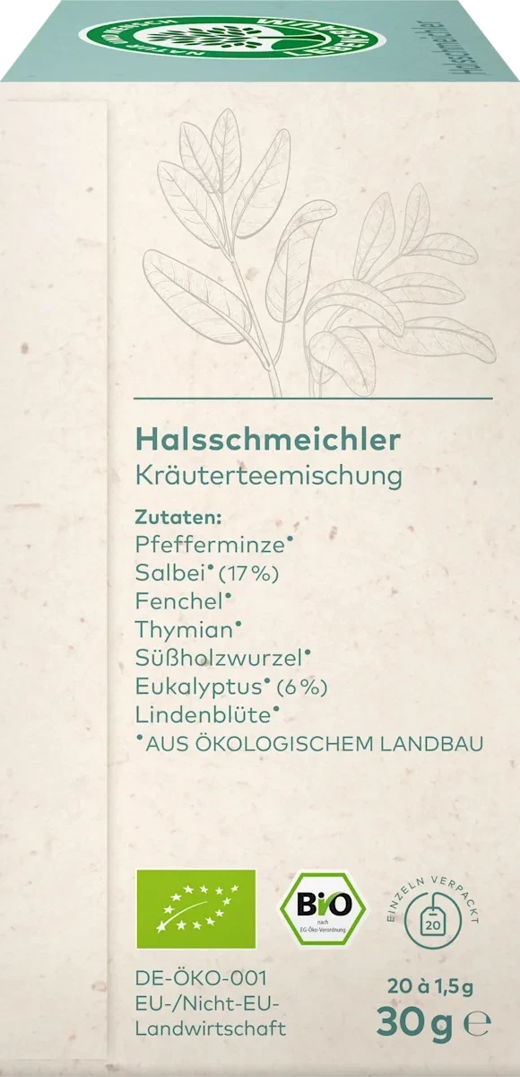 Kräutertee "Halsschmeichler" (20 Beutel), 30 g