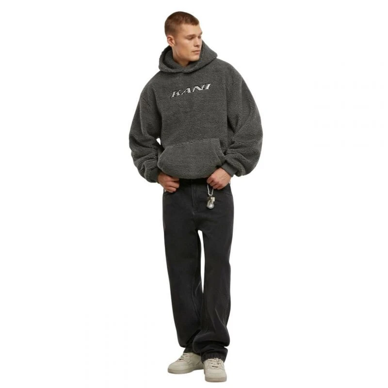 KARL KANI Silver Teddy kapuzenpullover