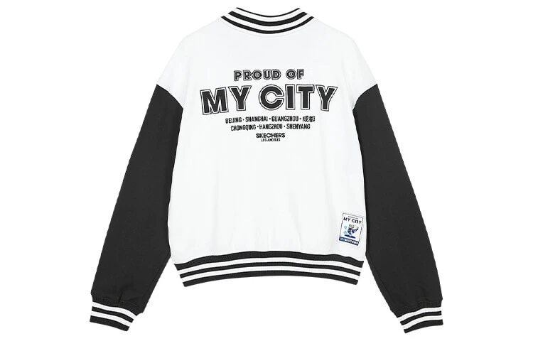 Skechers Baseball Jacket Women's Bright White