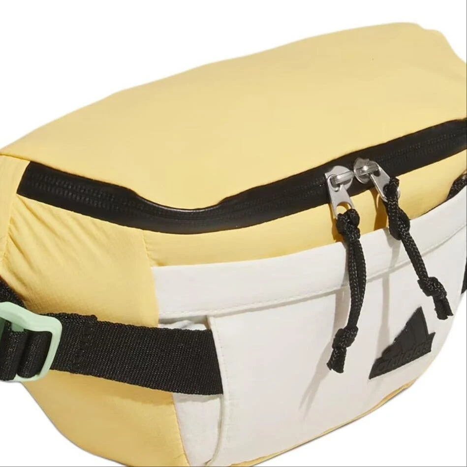 Adidas Recycled Polyamide Shoulder Bag Crossbody Bag Fanny Pack Small Size Unisex Apricot Yellow