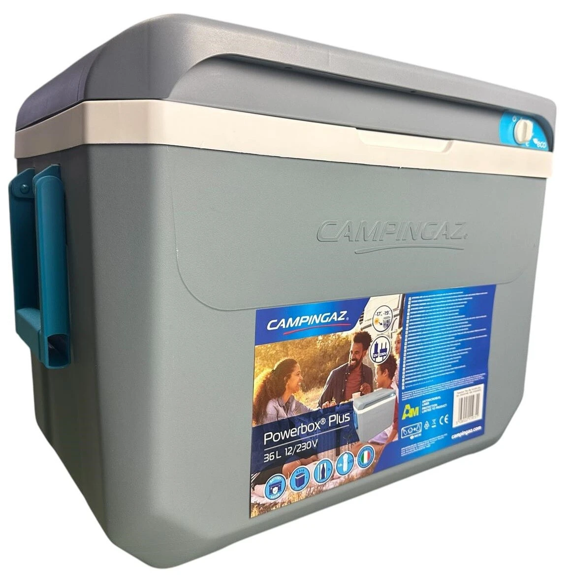 Campingaz Powerbox Plus 36 Liter Kühlbox hellgrau /weiß 2000037448