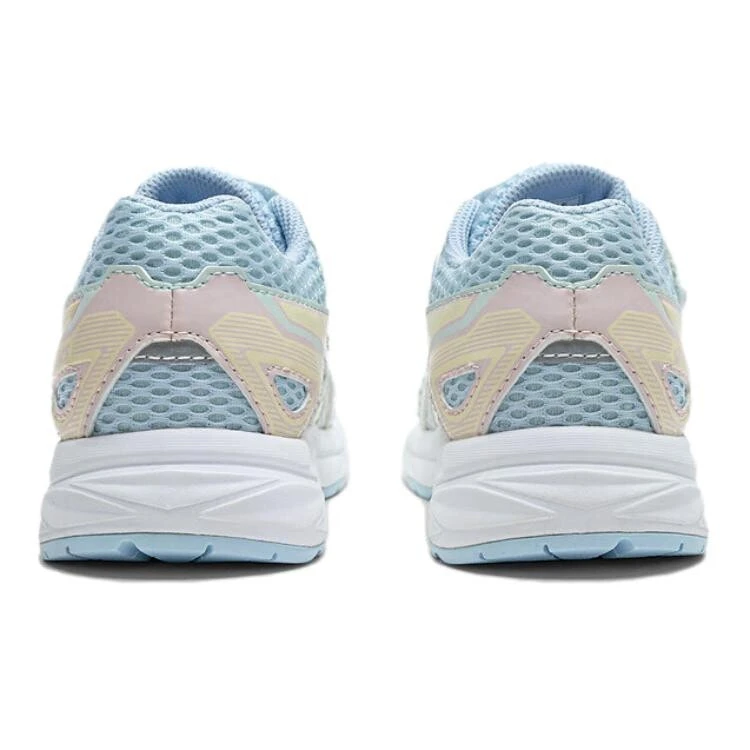 Asics Contend Jog Abrasion Resistant Rebound Breathable Support Low top Kids' Running Shoes White Green Blue Kids